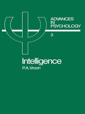 cover image of Intelligence